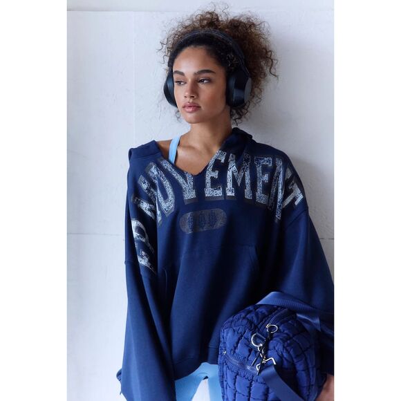New Free People x Fp Movement Best Of Logo Hoodie sz S - Picture 1 of 10